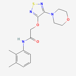 molecular formula C16H20N4O3S B5977760 N-(2,3-dimethylphenyl)-2-{[4-(morpholin-4-yl)-1,2,5-thiadiazol-3-yl]oxy}acetamide 