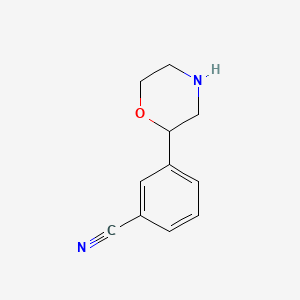 3-(Morpholin-2-yl)benzonitrile