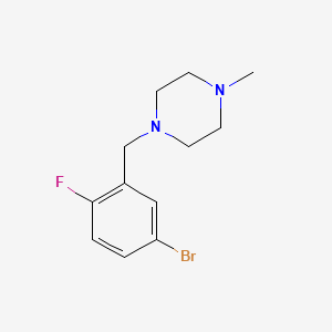 4-Bromo-2-(4-methylpiperazinomethyl)-1-fluorobenzene