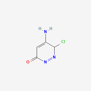 molecular formula C4H4ClN3O B597790 4-Amino-3-chloro-3H-pyridazin-6-one CAS No. 17285-22-2