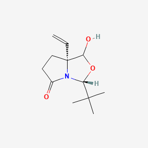 (3R,7aR)-3-(tert-butyl)-1-hydroxy-7a-vinyltetrahydropyrrolo[1,2-c]oxazol-5(3H)-one