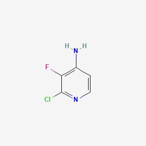 molecular formula C5H4ClFN2 B597810 2-氯-3-氟吡啶-4-胺 CAS No. 1227577-03-8