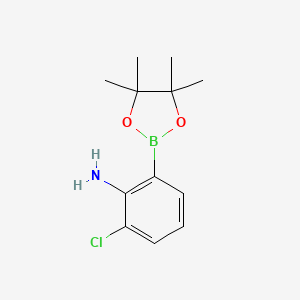 2-Chloro-6-(4,4,5,5-tetramethyl-1,3,2-dioxaborolan-2-yl)aniline