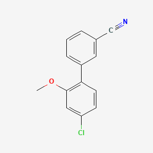 molecular formula C14H10ClNO B597866 3-(4-Chloro-2-methoxyphenyl)benzonitrile CAS No. 1352317-78-2