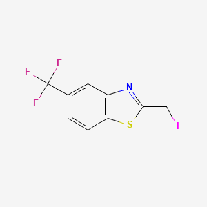molecular formula C9H5F3INS B597870 2-(Iodomethyl)-5-(trifluoromethyl)benzo[d]thiazole CAS No. 1355612-99-5