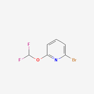 molecular formula C6H4BrF2NO B597876 2-Bromo-6-(difluoromethoxy)pyridine CAS No. 1214345-40-0