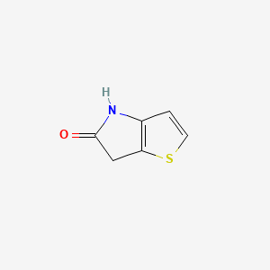 molecular formula C6H5NOS B597877 4H-thieno[3,2-b]pyrrol-5(6H)-one CAS No. 14298-19-2