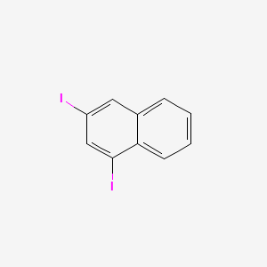 molecular formula C10H6I2 B597878 1,3-Diiodonaphthalene CAS No. 102589-07-1