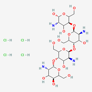 molecular formula C24H50Cl4N4O17 B597906 Chitosan Tetramer CAS No. 117399-50-5