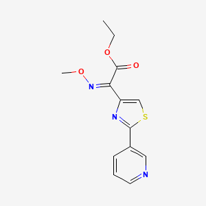 molecular formula C13H13N3O3S B5979087 ethyl (2Z)-2-methoxyimino-2-(2-pyridin-3-yl-1,3-thiazol-4-yl)acetate 