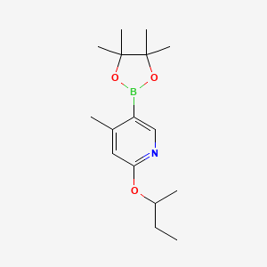 2-(sec-butoxy)-4-Methyl-5-(4,4,5,5-tetraMethyl-1,3,2-dioxaborolan-2-yl)pyridine