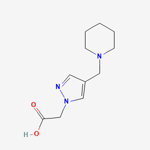 2-(4-(Piperidin-1-ylmethyl)-1h-pyrazol-1-yl)acetic acid
