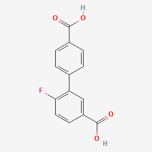 6-Fluoro-[1,1'-biphenyl]-3,4'-dicarboxylic acid