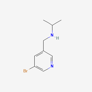 molecular formula C9H13BrN2 B597951 N-((5-bromopyridin-3-yl)methyl)propan-2-amine CAS No. 104290-49-5