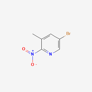 molecular formula C6H5BrN2O2 B597955 5-Bromo-3-methyl-2-nitropyridine CAS No. 114042-02-3