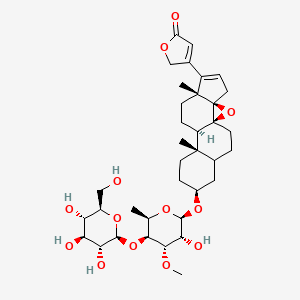 3-[(1S,3R,7R,10R,11S,14S)-14-[(2R,3R,4S,5S,6R)-3-hydroxy-4-methoxy-6-methyl-5-[(2S,3R,4S,5S,6R)-3,4,5-trihydroxy-6-(hydroxymethyl)oxan-2-yl]oxyoxan-2-yl]oxy-7,11-dimethyl-2-oxapentacyclo[8.8.0.01,3.03,7.011,16]octadec-5-en-6-yl]-2H-furan-5-one
