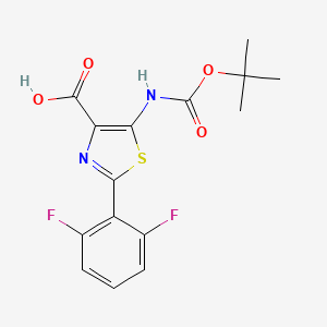 5-((Tert-butoxycarbonyl)amino)-2-(2,6-difluorophenyl)thiazole-4-carboxylic acid