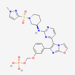 molecular formula C25H27N8O8PS B597967 ARQ-736 free acid CAS No. 1228237-47-5