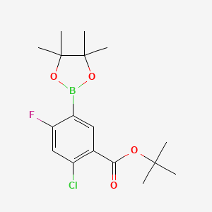 tert-Butyl 2-chloro-4-fluoro-5-(4,4,5,5-tetramethyl-1,3,2-dioxaborolan-2-yl)benzoate