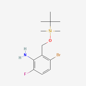 3-Bromo-2-(((tert-butyldimethylsilyl)oxy)methyl)-6-fluoroaniline
