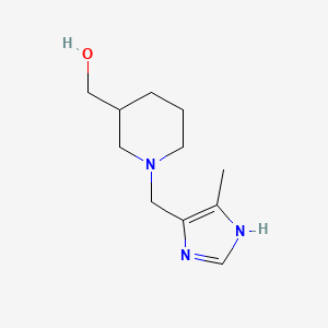 molecular formula C11H19N3O B5979828 [1-[(5-methyl-1H-imidazol-4-yl)methyl]piperidin-3-yl]methanol 