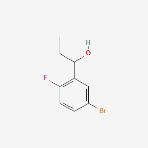 molecular formula C9H10BrFO B598005 1-(5-Bromo-2-fluorophenyl)propan-1-ol CAS No. 1197943-64-8
