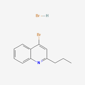 molecular formula C12H13Br2N B598007 4-Bromo-2-propylquinoline hydrobromide CAS No. 1204812-26-9