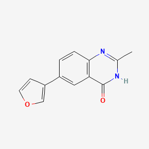 molecular formula C13H10N2O2 B5980121 6-(furan-3-yl)-2-methyl-3H-quinazolin-4-one 