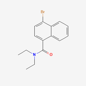 molecular formula C15H16BrNO B598024 4-Bromo-N,N-diethyl-1-naphthamide CAS No. 1199773-48-2