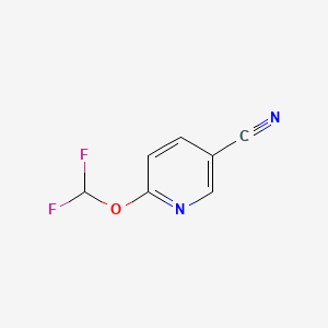 molecular formula C7H4F2N2O B598026 6-(Difluoromethoxy)nicotinonitrile CAS No. 1198103-42-2