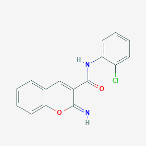 molecular formula C16H11ClN2O2 B5980317 N-(2-chlorophenyl)-2-imino-2H-chromene-3-carboxamide 