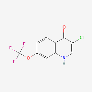 molecular formula C10H5ClF3NO2 B598032 3-Chloro-7-(trifluoromethoxy)quinolin-4(1H)-one CAS No. 1204810-76-3