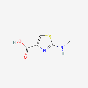 molecular formula C5H6N2O2S B598034 2-(Methylamino)-1,3-thiazole-4-carboxylic acid CAS No. 1199216-02-8