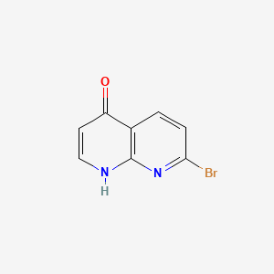 molecular formula C8H5BrN2O B598036 7-Bromo-1,8-naphthyridin-4(1H)-one CAS No. 1198413-17-0