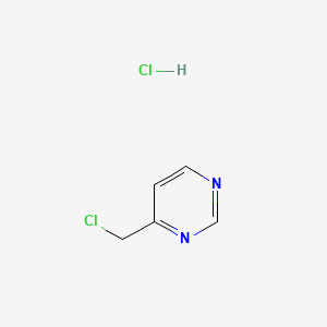 molecular formula C5H6Cl2N2 B598038 4-(Chloromethyl)pyrimidine hydrochloride CAS No. 135207-28-2