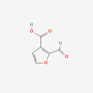 molecular formula C6H4O4 B598042 2-Formylfuran-3-carboxylic acid CAS No. 14757-79-0