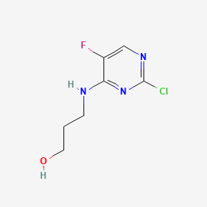 3-(2-Chloro-5-fluoro-pyrimidin-4-ylamino)-propan-1-ol