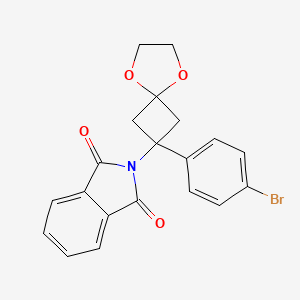 2-(2-(4-Bromophenyl)-5,8-dioxaspiro[3.4]octan-2-yl)isoindoline-1,3-dione