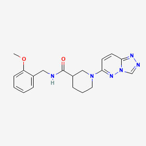 molecular formula C19H22N6O2 B5980607 N-(2-methoxybenzyl)-1-([1,2,4]triazolo[4,3-b]pyridazin-6-yl)piperidine-3-carboxamide 