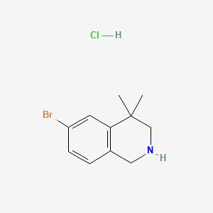 6-Bromo-4,4-dimethyl-1,2,3,4-tetrahydroisoquinoline hydrochloride