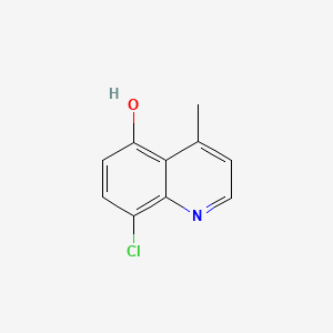 molecular formula C10H8ClNO B598097 8-Chloro-4-methylquinolin-5-ol CAS No. 16026-78-1