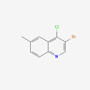 B598099 3-Bromo-4-chloro-6-methylquinoline CAS No. 1204810-41-2