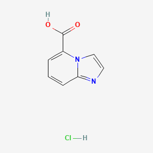 molecular formula C8H7ClN2O2 B598100 Imidazo[1,2-a]pyridine-5-carboxylic acid hydrochloride CAS No. 1198283-55-4