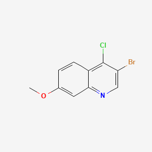 molecular formula C10H7BrClNO B598101 3-Bromo-4-chloro-7-methoxyquinoline CAS No. 1203579-63-8