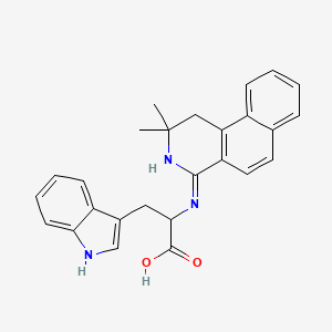 molecular formula C26H25N3O2 B5981183 N-(2,2-dimethyl-1,2-dihydrobenzo[f]isoquinolin-4-yl)tryptophan 