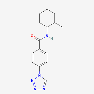 molecular formula C15H19N5O B5981247 N-(2-METHYLCYCLOHEXYL)-4-(1H-1,2,3,4-TETRAZOL-1-YL)BENZAMIDE 