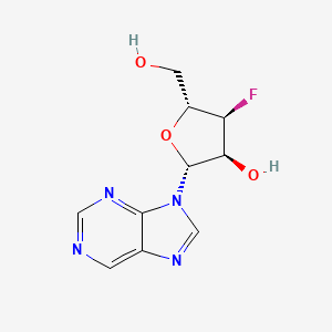 2-Amino-6-chloro-9-(3-deoxy-3-fluoro-beta-D-ribofuranosyl)-9H-purine