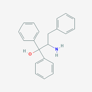 molecular formula C21H21NO B5981460 2-Amino-1,1,3-triphenylpropan-1-ol 