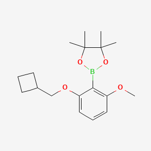 2-[2-(Cyclobutylmethoxy)-6-methoxyphenyl]-4,4,5,5-tetramethyl-1,3,2-dioxaborolane