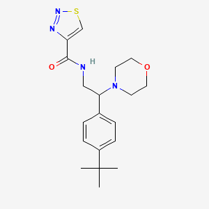 molecular formula C19H26N4O2S B5981838 N-[2-(4-tert-butylphenyl)-2-(morpholin-4-yl)ethyl]-1,2,3-thiadiazole-4-carboxamide 